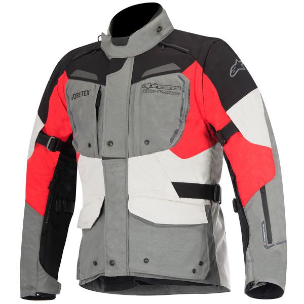 Motorcycle Jackets Alpinestars Durban Gore-Tex Gray Red