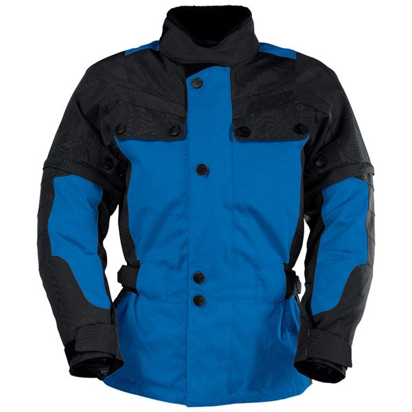 Motorcycle Coats IXS Explorer Jacket II Black Blue Kid