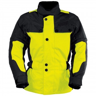 Motorcycle Jackets IXS Explorer Jacket II Black Yellow Kid