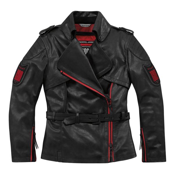 Motorcycle Coats ICON Federal Black