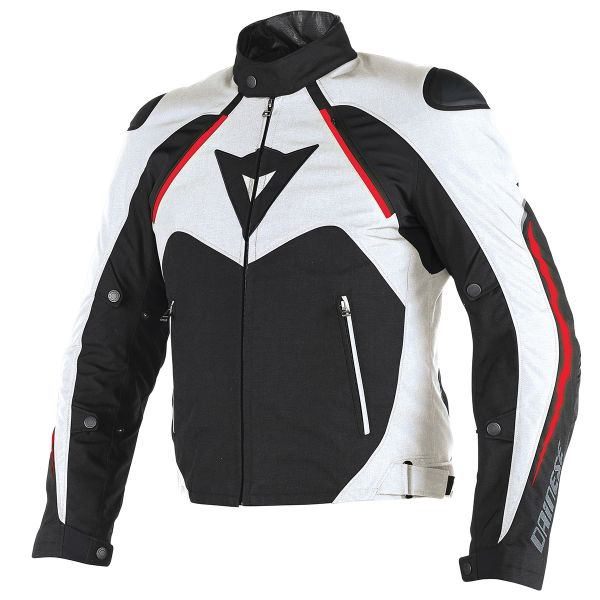 Motorcycle Coats Dainese Hawker D-Dry Black White Red