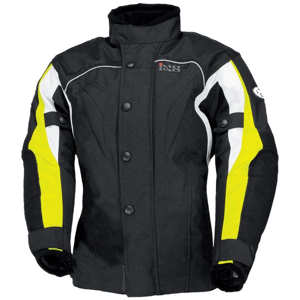 Motorcycle Coats IXS Jamie II Black Yellow White Kid