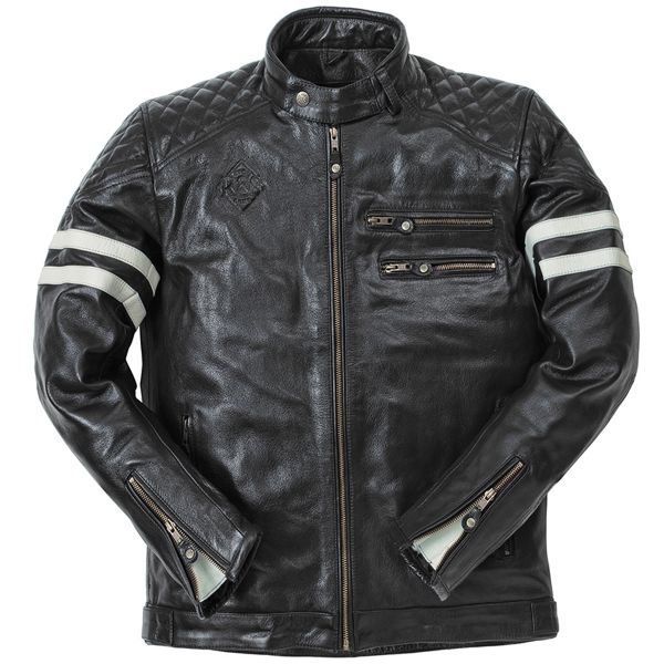 Motorcycle Jackets Ride & Sons Magnificient Buffalo Skin Black