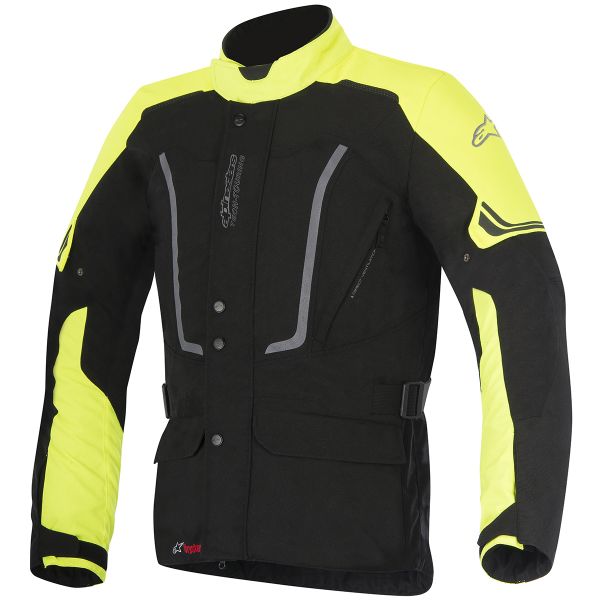 Motorcycle Jackets Alpinestars Vence Drystar Black Yellow Fluoro