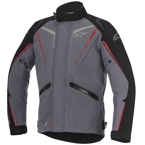 Motorcycle Coats Alpinestars Yokohama Drystar Dark Grey Red Motorcycle Coats Alpinestars Yokohama Drystar Dark Grey Red