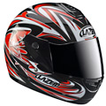 Full Face Lazer LZ6 Quasar Black Red
