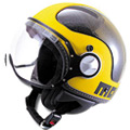 Open Face Momo Design Komposit Carbon Yellow