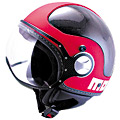 Open Face Momo Design Komposit Carbon Red