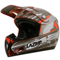 Motorcycle Helmet Lazer MX6 LTD Chrome Orange