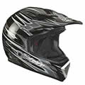 Motorcycle Helmet Lazer MX7 Hotrod Black Grey Mat