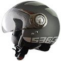 Motorcycle Helmet Nitro X536 Titanium Deco