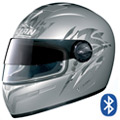 Full Face Nolan N84 Target NCom Flat Silver N� 33