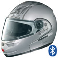 Flip Up Nolan N103 Target N-COM Flat Silver 13