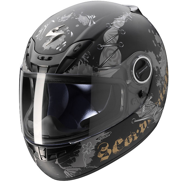 Full Face Scorpion EXO 450 Air Scarhead Black Gold Mat