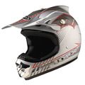Motorcycle Helmet Torx Peter Vampire Silver
