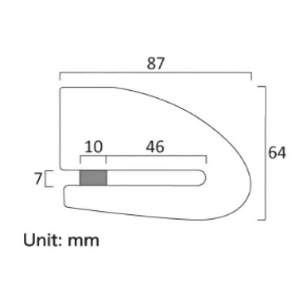 Xena Disc Lock with Alarm XX10 SRA