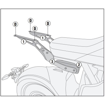 Top Box Mounting Kits Givi Monolock Monokey Rack SR5142 BMW CE04 (22) Top Box Mounting Kits Givi Monolock Monokey Rack SR5142 BMW CE04 (22)