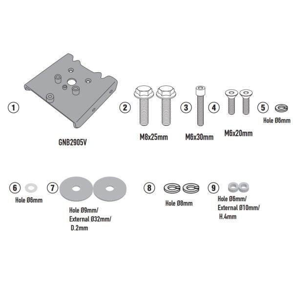 Pannier Mounting Kits Givi Specifique Kit 6421KIT Triumph Tiger Sport 660 (22-24) Pannier Mounting Kits Givi Specifique Kit 6421KIT Triumph Tiger Sport 660 (22-24)