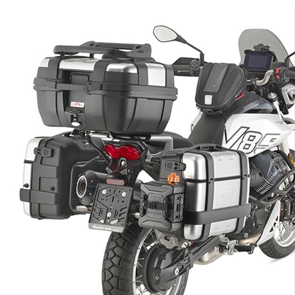 Pannier Mounting Kits Givi Monokey Luggage Rack for Moto Guzzi V85TT (24–26)