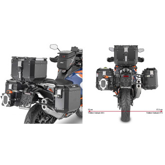 Pannier Mounting Kits Givi Trekker Outback luggage rack PLO7713CAM KTM 1290 Super Adventure (21)