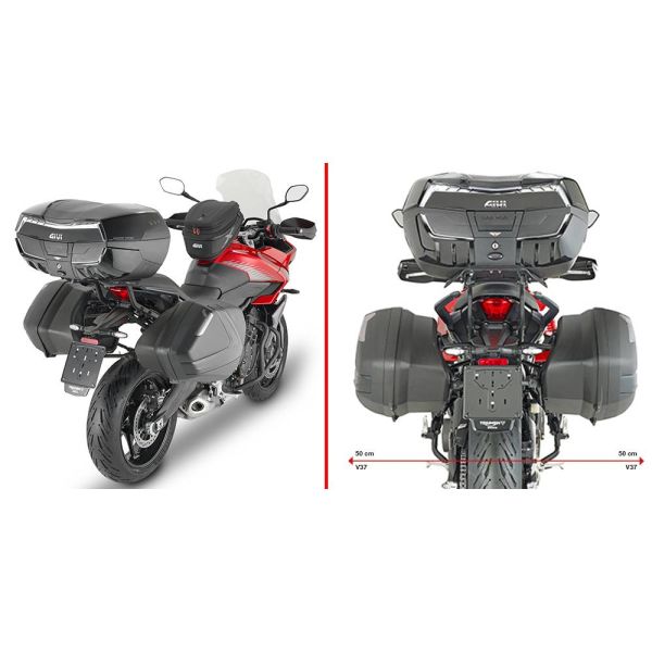 Pannier Mounting Kits Givi V35/V37 luggage rack PLX6421 Triumph Tiger Sport 660 (22-24)