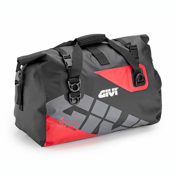Seat Bags Givi Saddle Bag EA115GRB Waterproof 40L Grey Red