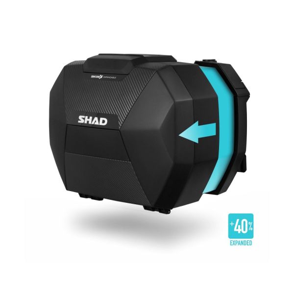 Top Boxes - Panniers Shad SH38X Carbon expandable side cases