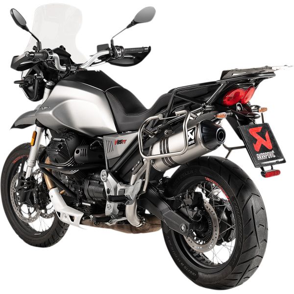 Akrapovic Titanium/Carbon Moto Guzzi V85 (18-23)