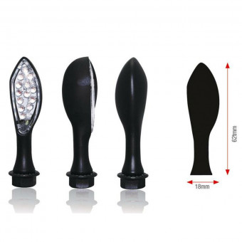 Motorcycle and Scooter Turn Sign Bihr LED caps Black