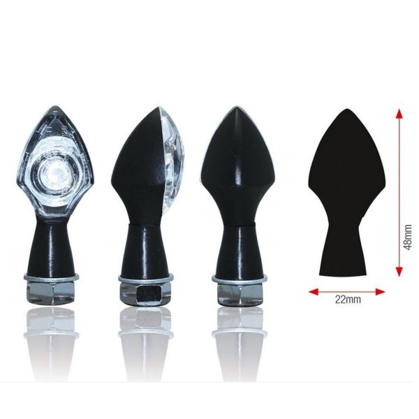 Motorcycle and Scooter Turn Sign Bihr Power LED Black