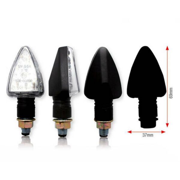 Motorcycle and Scooter Turn Sign Bihr Tri LED Black