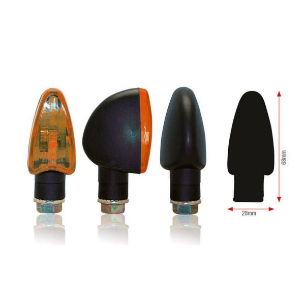 Motorcycle and Scooter Turn Sign Bihr Black Triangle