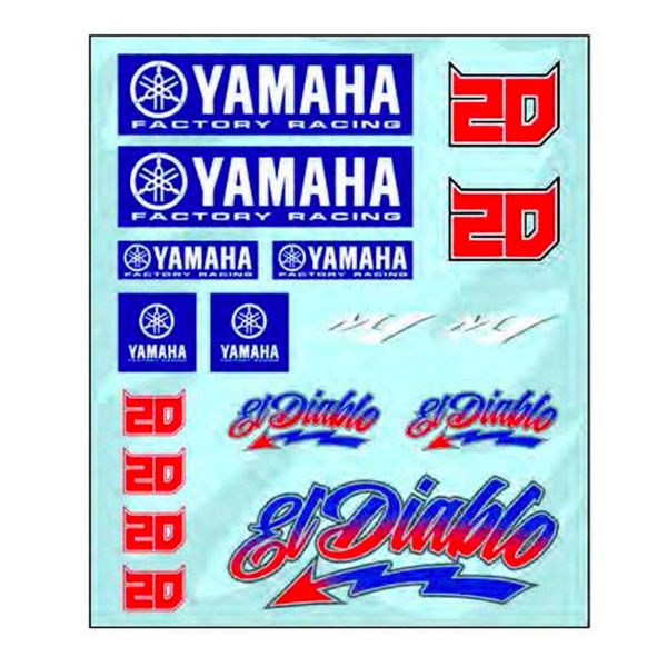 Stickers FABIO QUARTARARO Big Stickers 20 Yamaha Multicolor Stickers FABIO QUARTARARO Big Stickers 20 Yamaha Multicolor