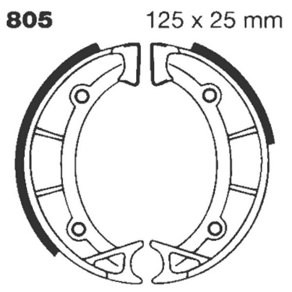 Brake shoes EBC EBC Standard 805