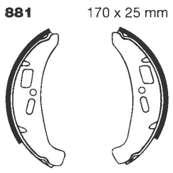 Brake shoes EBC EBC Standard 881