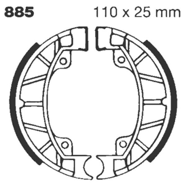 Brake shoes EBC EBC Standard 885