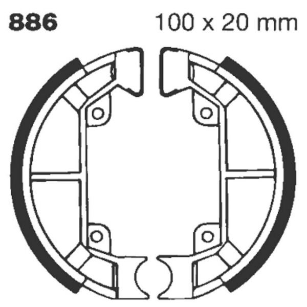 Brake shoes EBC EBC Standard 886