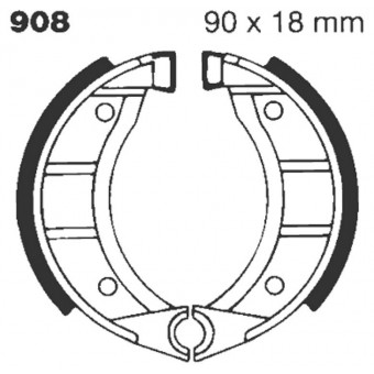 Brake shoes EBC EBC Standard 908 Brake shoes EBC EBC Standard 908