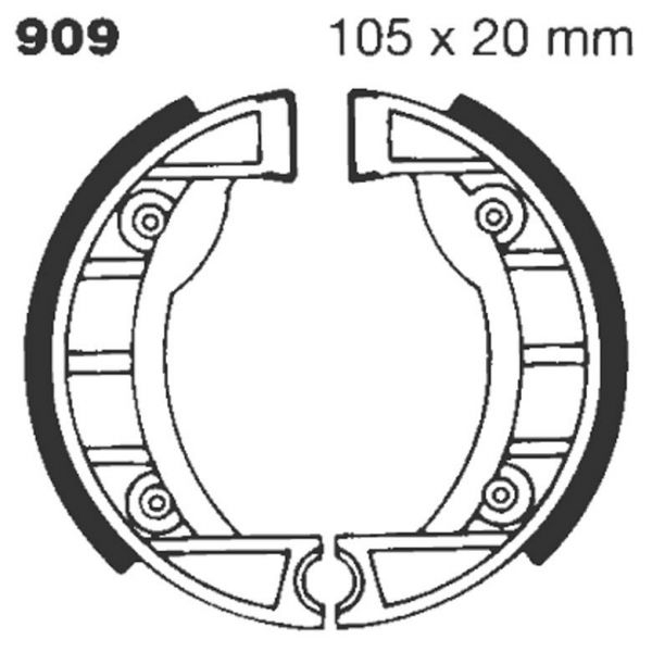 Brake shoes EBC EBC Standard 909