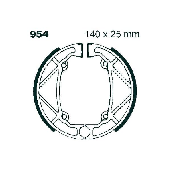 Brake shoes EBC EBC Standard 954