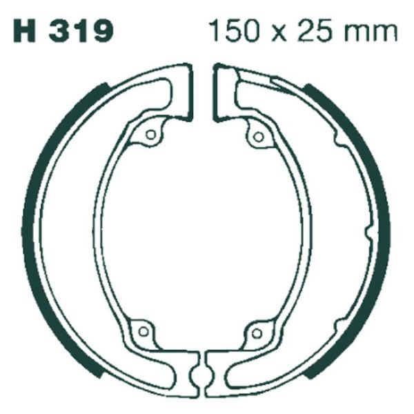Brake shoes EBC EBC Standard H319