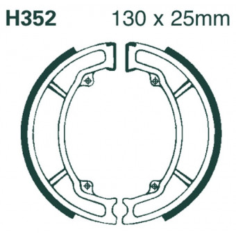 Brake shoes EBC EBC Standard H352 Brake shoes EBC EBC Standard H352