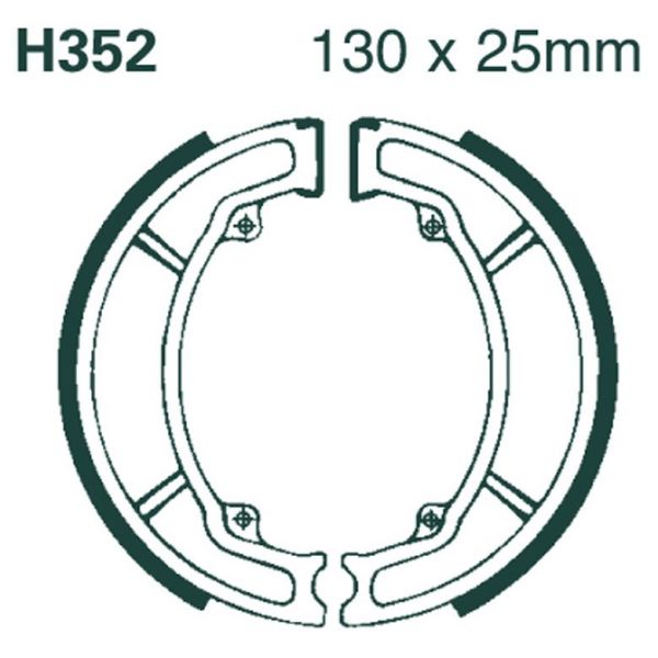 Brake shoes EBC EBC Standard H352