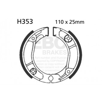 Brake shoes EBC EBC Standard H353 Brake shoes EBC EBC Standard H353