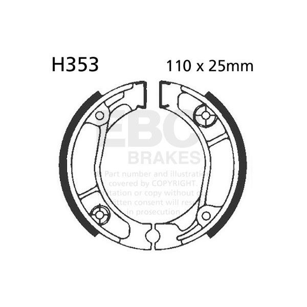 Brake shoes EBC EBC Standard H353