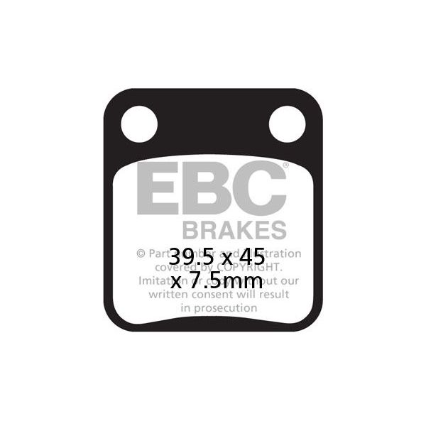 Motorcycle brake pads EBC EBC Carbone Scooter SFAC054