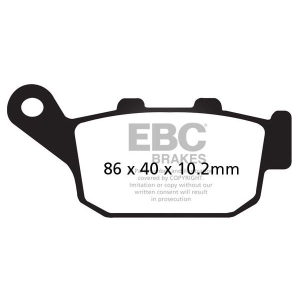 Motorcycle brake pads EBC EBC Carbone Scooter SFAC140