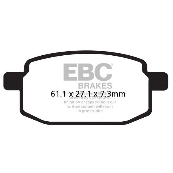 Motorcycle brake pads EBC EBC Carbone Scooter SFAC169