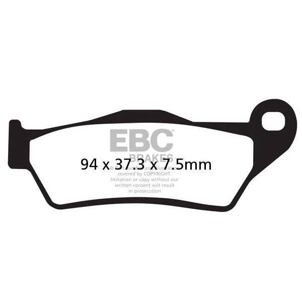 Motorcycle brake pads EBC EBC Carbone Scooter SFAC181 Motorcycle brake pads EBC EBC Carbone Scooter SFAC181
