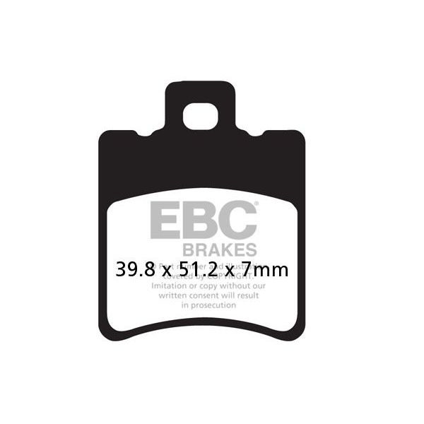 Motorcycle brake pads EBC EBC Carbone Scooter SFAC193 Motorcycle brake pads EBC EBC Carbone Scooter SFAC193